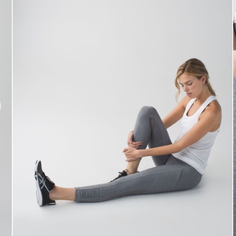 Lululemon Speed Crop Heathered Slate size 6 - Picture 3 of 16